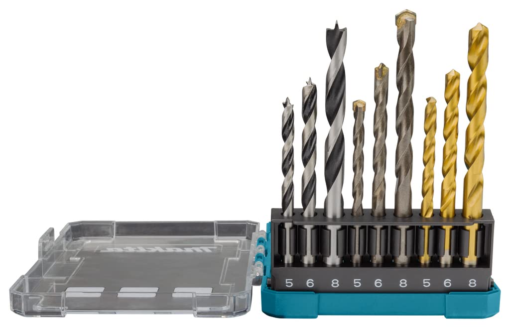 Amazon.co.jp: マキタ(Makita) ドリル ビット9本セット ケース 付属 D